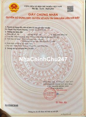 chính chủ cần bán gấp lô đất bám trục đường xuyên tâm 32m sát kcn lơn