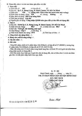 CHÍNH CHỦ CẦN BÁN 100 M2 ĐẤT THỔ CƯ