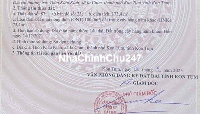 Chính chủ đất thổ cư ngang 10 dài 35m