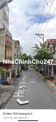 CHÍNH CHỦ BÁN GẤP NHÀ HXH 704 Hương Lộ 2, 85m2, 4PN, 3WC