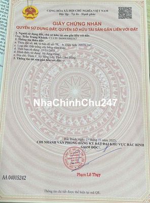 Chính chủ bán gấp đất Sông Luỹ 950 triệu/ tổng diện tích