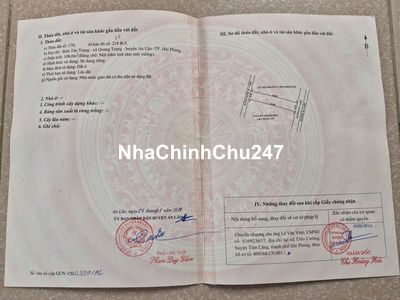 CHÍNH CHỦ CẦN BÁN LÔ ĐẤT ĐẸP TẠI AN LÃO – HẢI PHÒNG