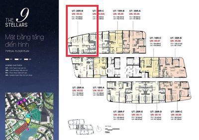 Chính chủ cần bán căn góc lầu 10 dự án The 9Stellar 2PN - 75m2