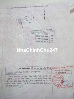 Chính chủ cần bán lô đất thổ cư vuông vức tiện xây mới