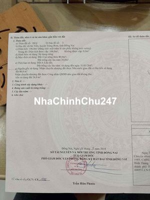 BÁN ĐẤT CHÍNH CHỦ