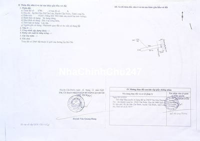 Bán Đất Ấp Bà Chủ, Tân Lân, Cần Đước - Long An