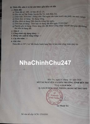 Chính chủ cầ tiền bán đất ruộng Tân Xuân