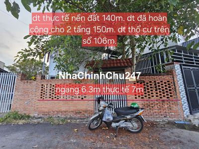 CHÍNH CHỦ BÁN NHÀ HOÀN CÔNG GẦN TÁI ĐỊNH CƯ LONG HẢI  VỊ TRÍ ĐẸP