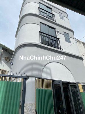 NHÀ MỚI 4 TẦNG, CÓ THANG MÁY, HẺM XE HƠI, CHU VĂN AN, nhỉnh 3 tỷ