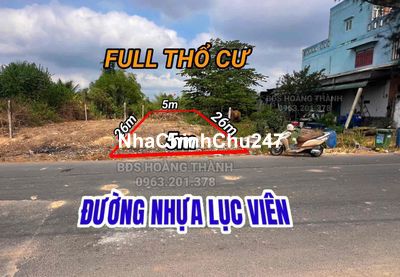 CHÍNH CHỦ BÁN ĐẤT MẶT TIỀN LỤC VIÊN