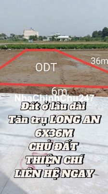 💎 Đất ở lâu dài ,TÂN TRỤ LONG AN, 6X36M, CHỦ ĐẤT THIỆN CHÍ, NHỈNH 1 TỶ