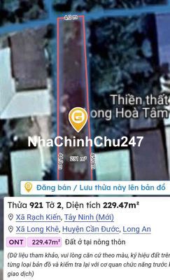 Đất chính chủ 223m2 tại xã Long Khê Cần Đước Long An