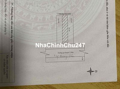 Chính chủ cần bán lô đất đường 7m5 - Nguyễn Quang Lâm - Hoà Xuân