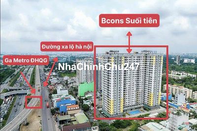 Chính chủ bán gấp căn 1PN Bcons Suối Tiên giá tốt 1,75 tỷ, còn thương