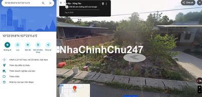 Đất chính chủ XM-BRVT giấy tờ pháp lý đầy đủ,dân cư đông đúc an ninh