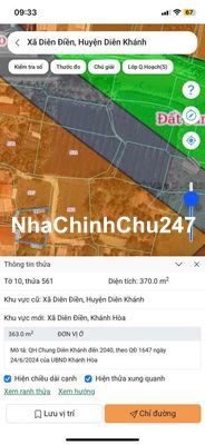 chủ cắt bán lô đất Thôn Diên Điền - Diên Khánh