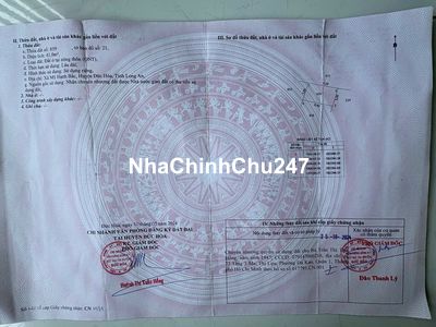 CHÍNH CHỦ GỬI EM THÍA NHÀ SHR 850 TRIỆU - 1 TRỆT 1 LẦU 2PN 2WC