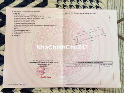 Chính Chủ Cần Bán 2000m2 Đức Huệ, Long An