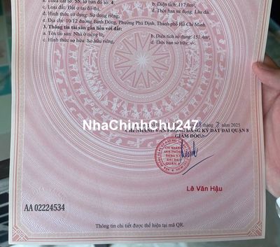 Chính Chủ Bán Nhà 10/12 Bình Đông, P14, Q8 (HH 1%)