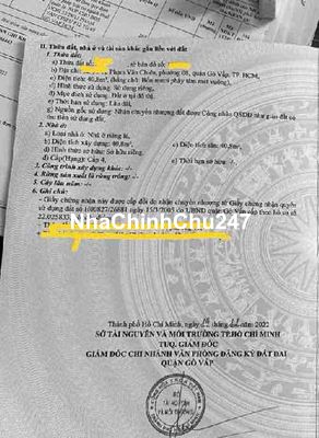 🔥 HIẾM - CHÍNH CHỦ- PHƯỜNG 8 - QUẬN GÒ VẤP