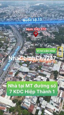Chính chủ bán 2 căn Nhà KDC Hiệp Thành 1, Thủ Dầu Một , Bình Dương