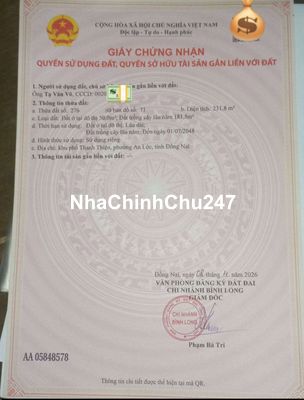 Chính chủ cần bán Đất