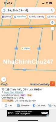CHỦ CẮT LỖ GẤP 1,1 SÀO-100 TC- Bảo Bình