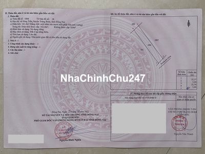 (VIP CHÍNH CHỦ) Đất thổ cư ODT Phường Trảng Bom mới