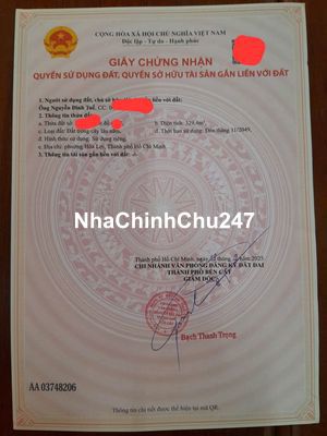 Chính chủ cần bán lô đất trồng cây lâu năm tại phường Hòa Lợi, HCM
