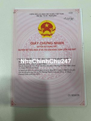 NHÀ CHÍNH CHỦ CẦN BÁN