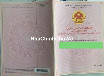 Đất Nền Chính Chủ Tái Định Cư full Thổ Cư Cần Bán.