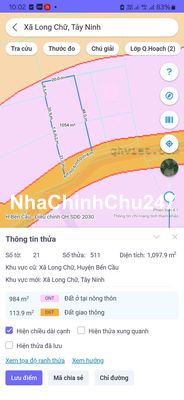 Bán gấp - bán lỗ đất ở Long Chữ, Bến Cầu hơn 1000m2 có 300 thổ cư