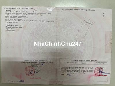 chính chủ bán lô đất đ. chính GIÁNG ĐÔNG (6m) Hòa Xuân, Đà Nẵng 