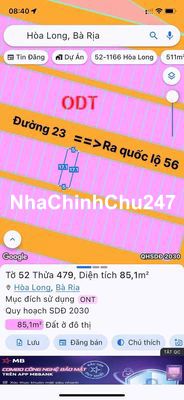 Chính Chủ Cần Bán Đất Đường 23 Hoà Long Dự Án Lan Anh 2