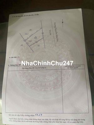CHÍNH CHỦ CẦN BÁN LÔ MẶT TIỀN  NGUYỄN HỮU THỌ