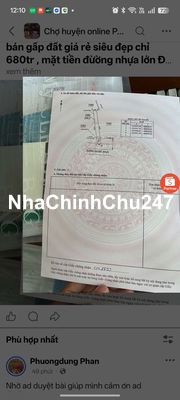 CHÍNH CHỦ KẸT TIỀN BÁN LỔ ĐẤT 680TR PHƯỚC SANG, HCM . ĐH 504, 450M2