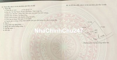 CHÍNH CHỦ CẦN BÁN ĐẤT ĐẸP ẤP 11 XÃ MỸ LỆ, TỈNH TÂY NINH