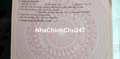CHỦ SIÊU KẸT BÁN GẤP ĐẤT 1 SẸC NGUYỄN VĂN TIÊN  chợ cây xăng 26