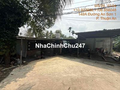 CHÍNH CHỦ BÁN 1000m2 ĐẤT THỔ CƯ NGAY ĐƯỜNG AN SƠN 01, PHƯỜNG THUẬN AN