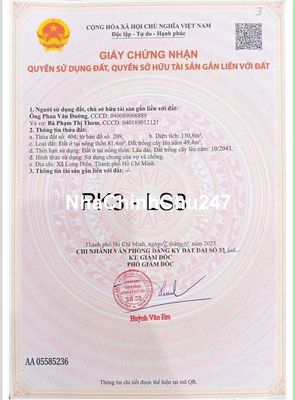 CHÍNH CHỦ GỬI GẤP LÔ ĐẤT TRUNG TÂM LONG ĐIỀN GIÁ NGỘP CHỈ 950TR