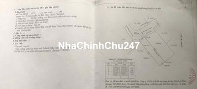 BÁN ĐẤT CHÍNH CHỦ – KHA VẠN CÂN, THỦ ĐỨC