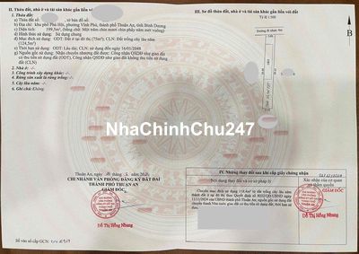 Chính chủ cần bán lô đất vĩnh phú cũ 200m2 full thổ cư đường xe hơi