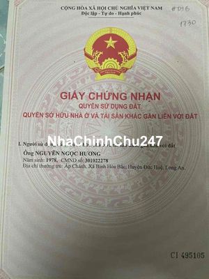 Chính chủ cần tiền gấp bán nhanh lô đất Centana Điền Phúc Thành