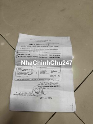 nha chinh chu