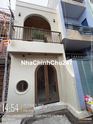 bán nhà hẻm xe hơi 6m  Phú Nhuận + nhà mới  chủ tặng toàn bộ nội thất