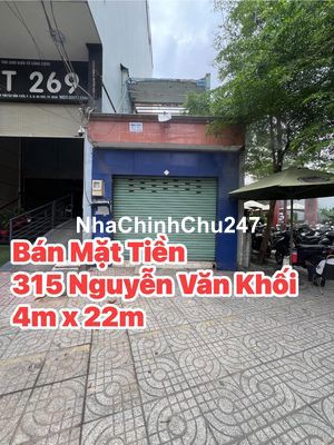 Chính chủ cần bán nhà mặt tiền 4m x 22m Nguyễn văn khối P8 gò vấp