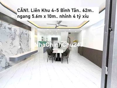 BÁN NHÀ TỪ 4-5 TỶ HẺM XE HƠI BÌNH TÂN - THƯƠNG LƯỢNG CHÍNH CHỦ 