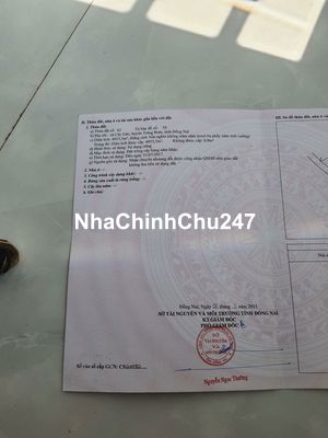 Chính chủ cần bán đất xã cây gáo huyện trảng bom