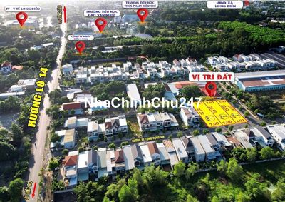 CHỦ HẠ GIÁ 100TR BÁN GẤP LÔ ĐẤT 2 MẶT TIỀN NGAY HƯƠNG LỘ 14-LONG ĐIỀN