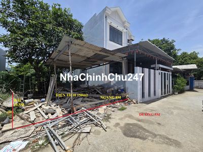 CHỦ GỬI BÁN NHANH lô ngang rộng 8 X 18,5=150M CHỢ ĐẦU MỐI HÒA XUÂN 